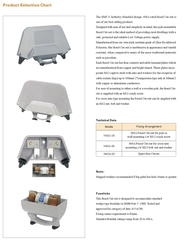 SMF-3 400A Overhead Fuse Carrier