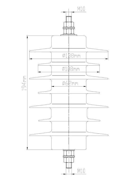 Mv Composite Metal Oxide Surge Arrester Without Gaps